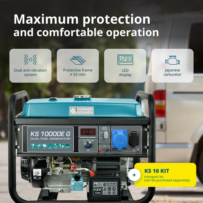 Γεννήτρια LPG/Βενζίνης «Könner & Söhnen» KS 10000E G