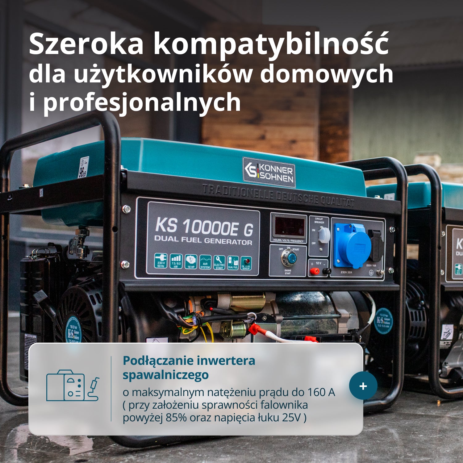 Generator LPG/Benzyna „Könner & Söhnen” KS 10000E G