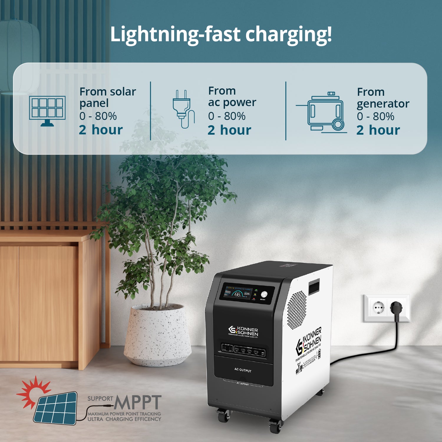 KS 3000PS 3-in-1 Portable Power Station