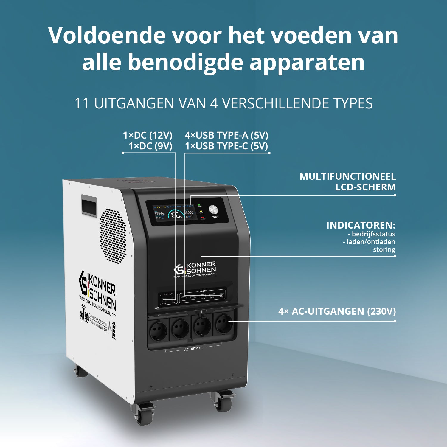 Draagbare stroomvoorziening KS 3000PS