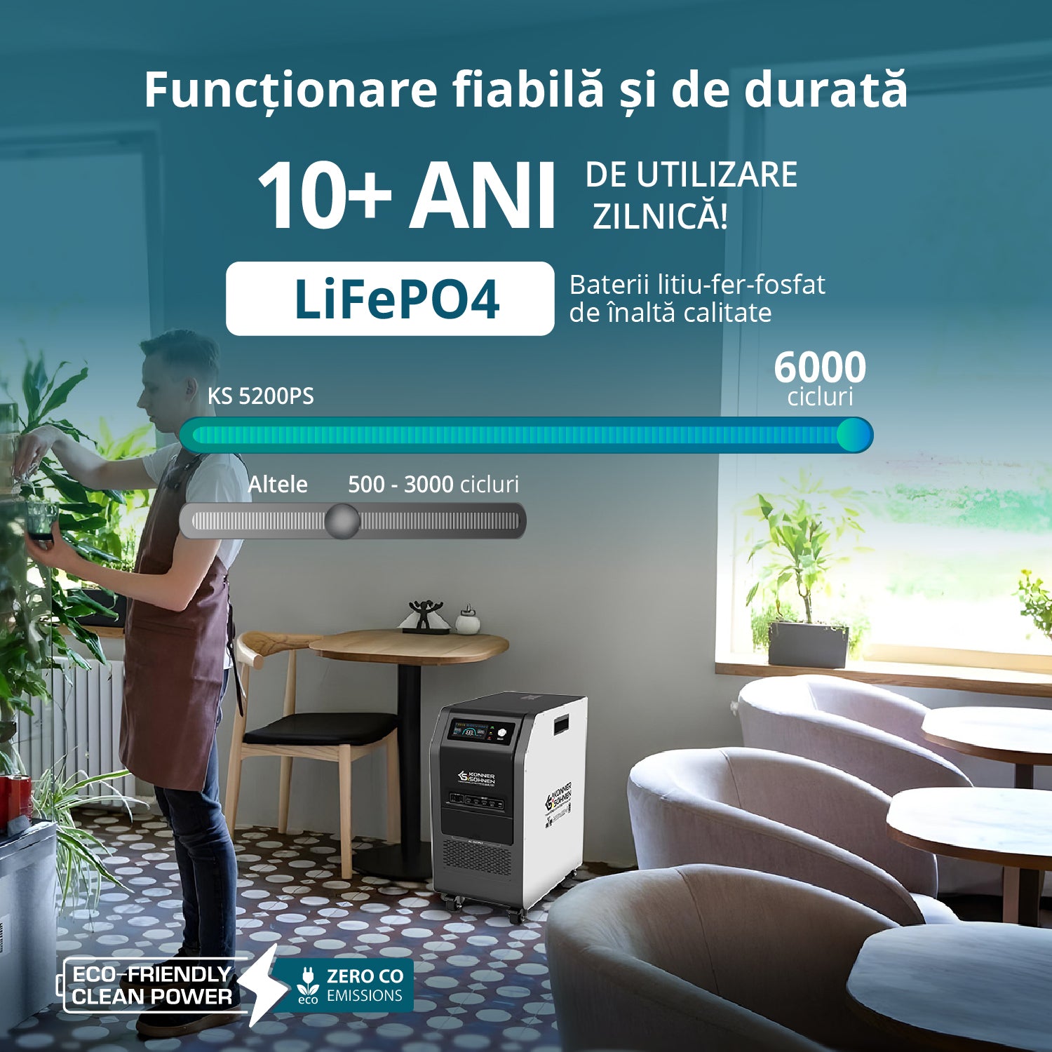 Stație de alimentare portabilă 3-ÎN-1 KS 5200PS