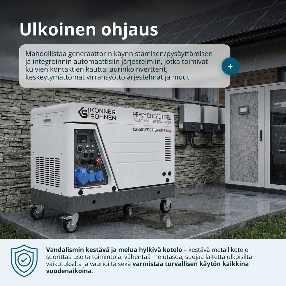 Γεννήτρια Inverter Diesel σε Ηχομονωτικό Περίβλημα KS 6500iDE S ATSR