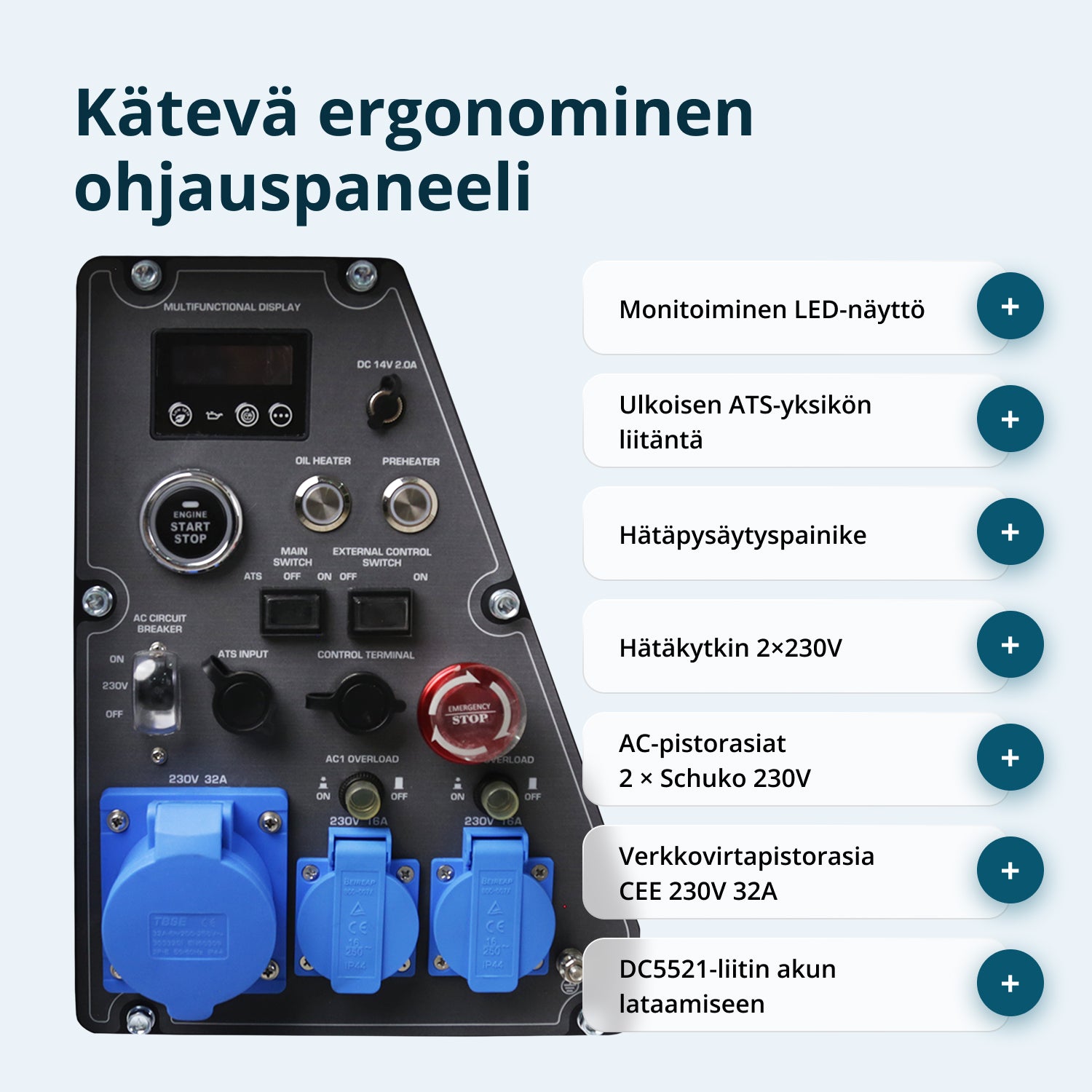 Дизел инвертер генератор у звучно изолованом кућишту KS 6500iDE S ATSR