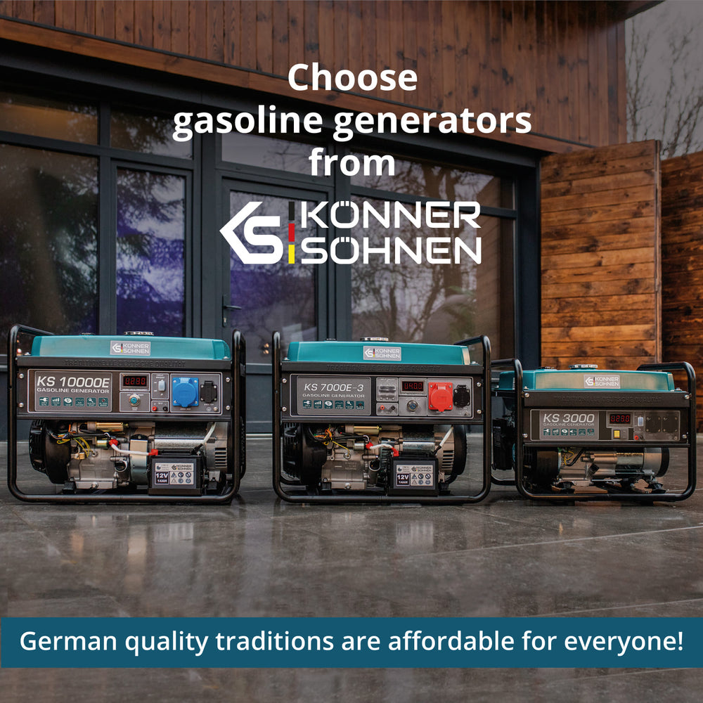 Benzin generátor „Könner & Söhnen” KS 7000E 1/3