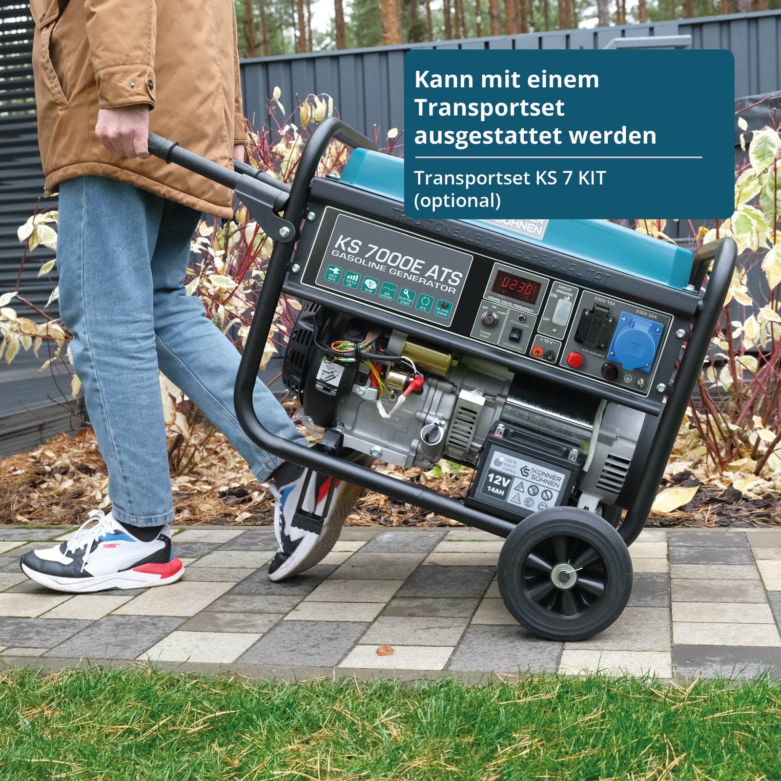Benzin-Generator "Könner & Söhnen" KS 7000E ATS