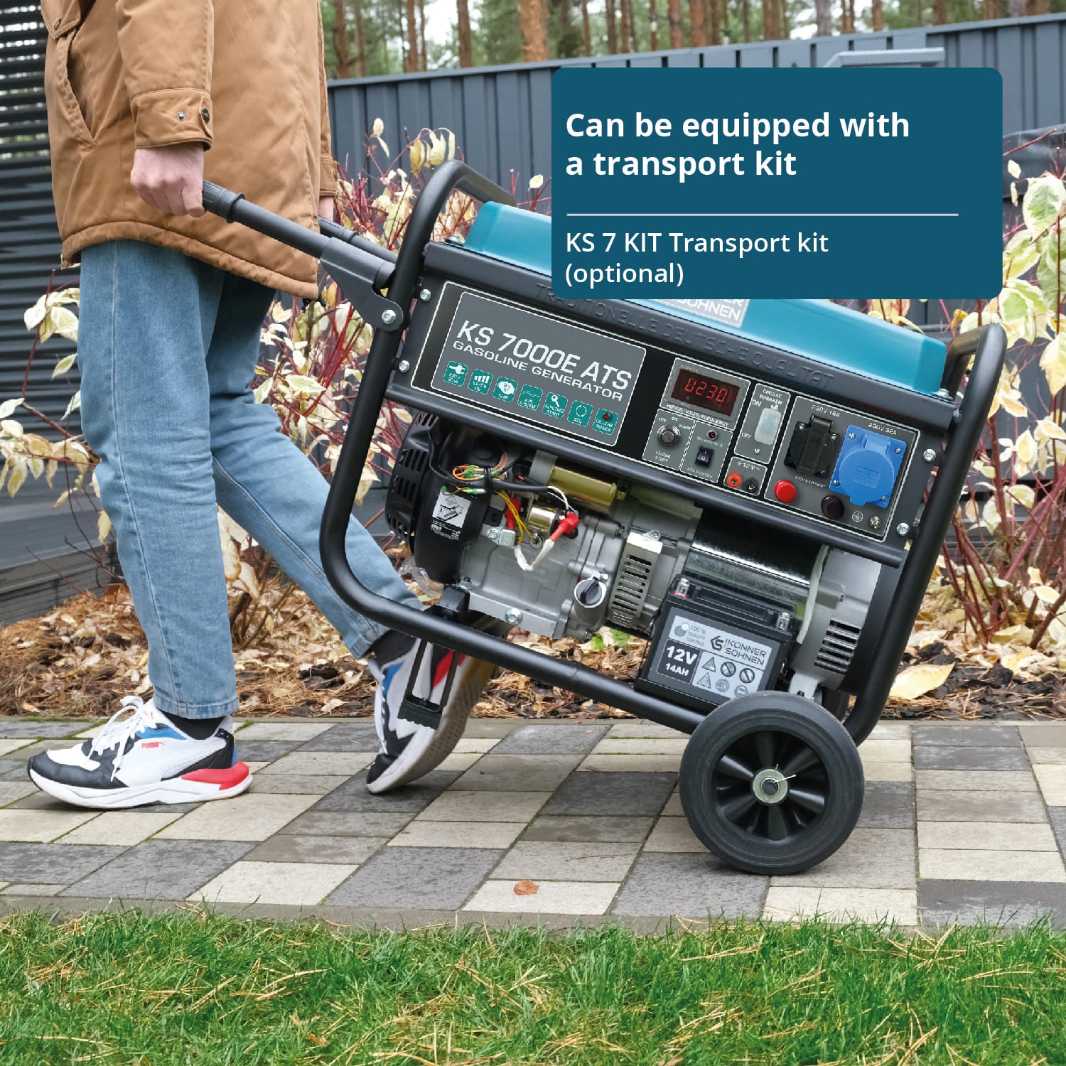 Bensiinikäyttöinen generaattori 'Könner & Söhnen' KS 7000E ATS