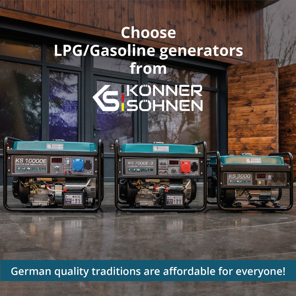LPG/Benzin Generátor „Könner & Söhnen” KS 7000E G