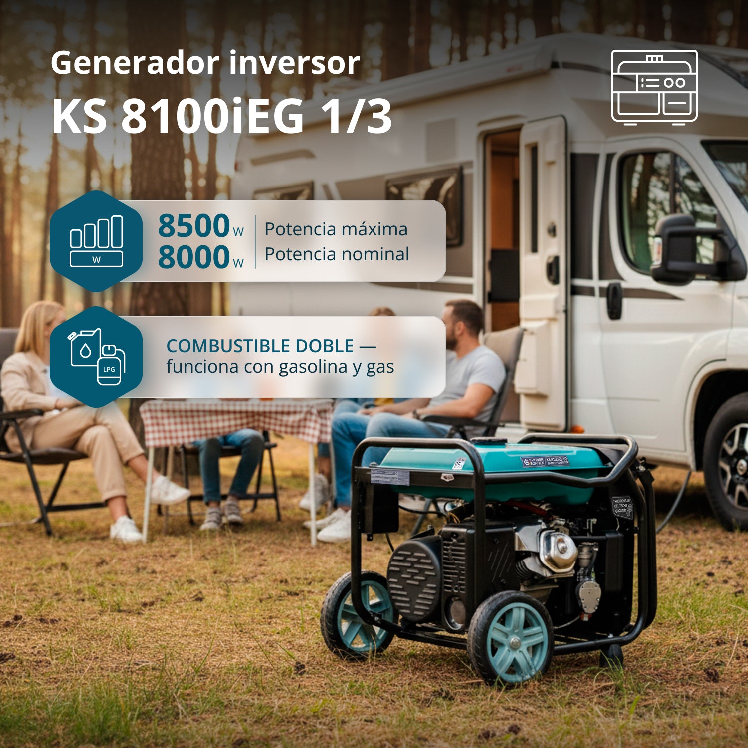 Generador Inverter KS 8100iEG 1/3
