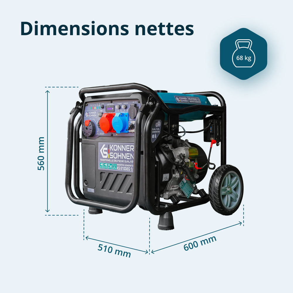 Groupe électrogène Inverter KS 8100iEG 1/3