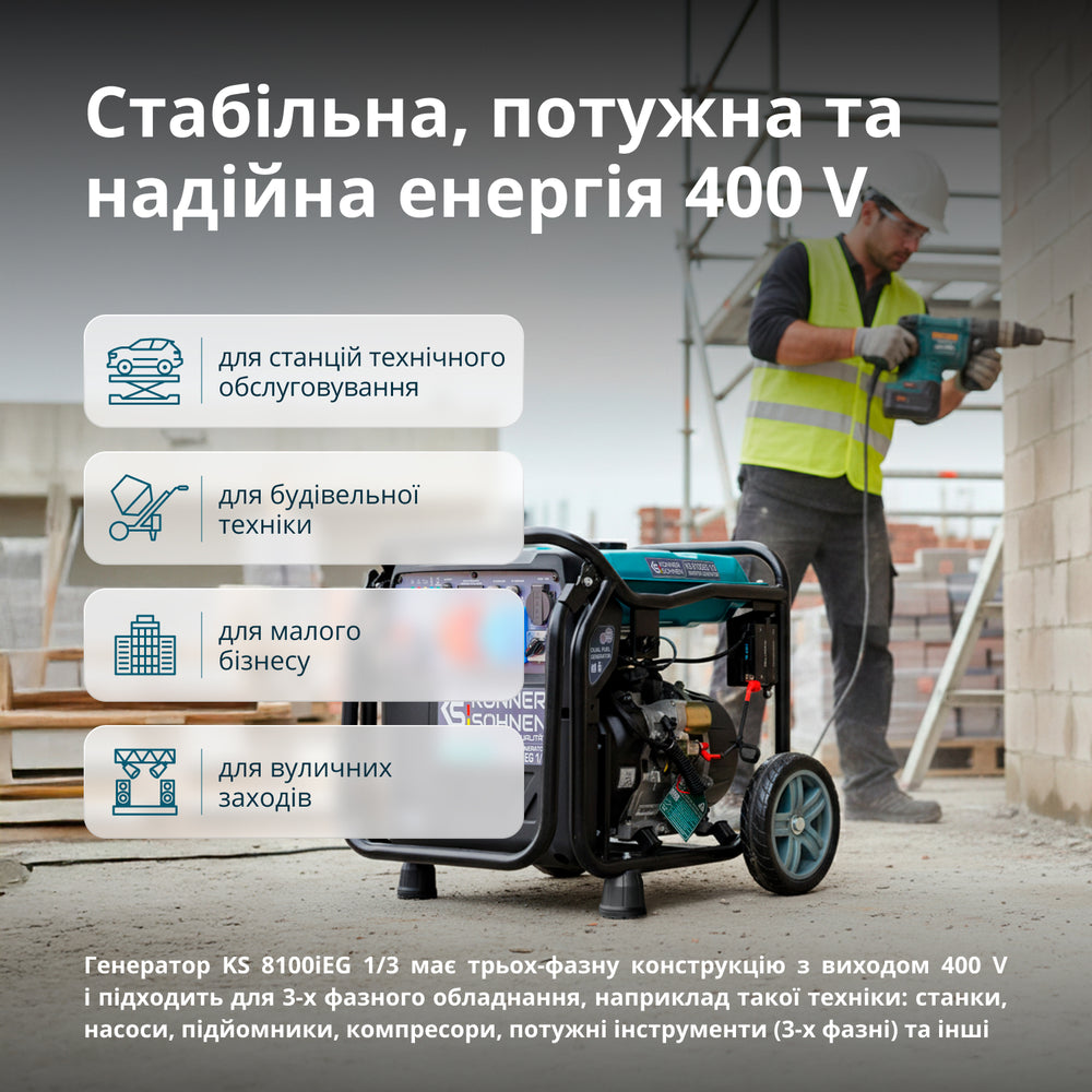 Інверторний генератор KS 8100iEG 1/3