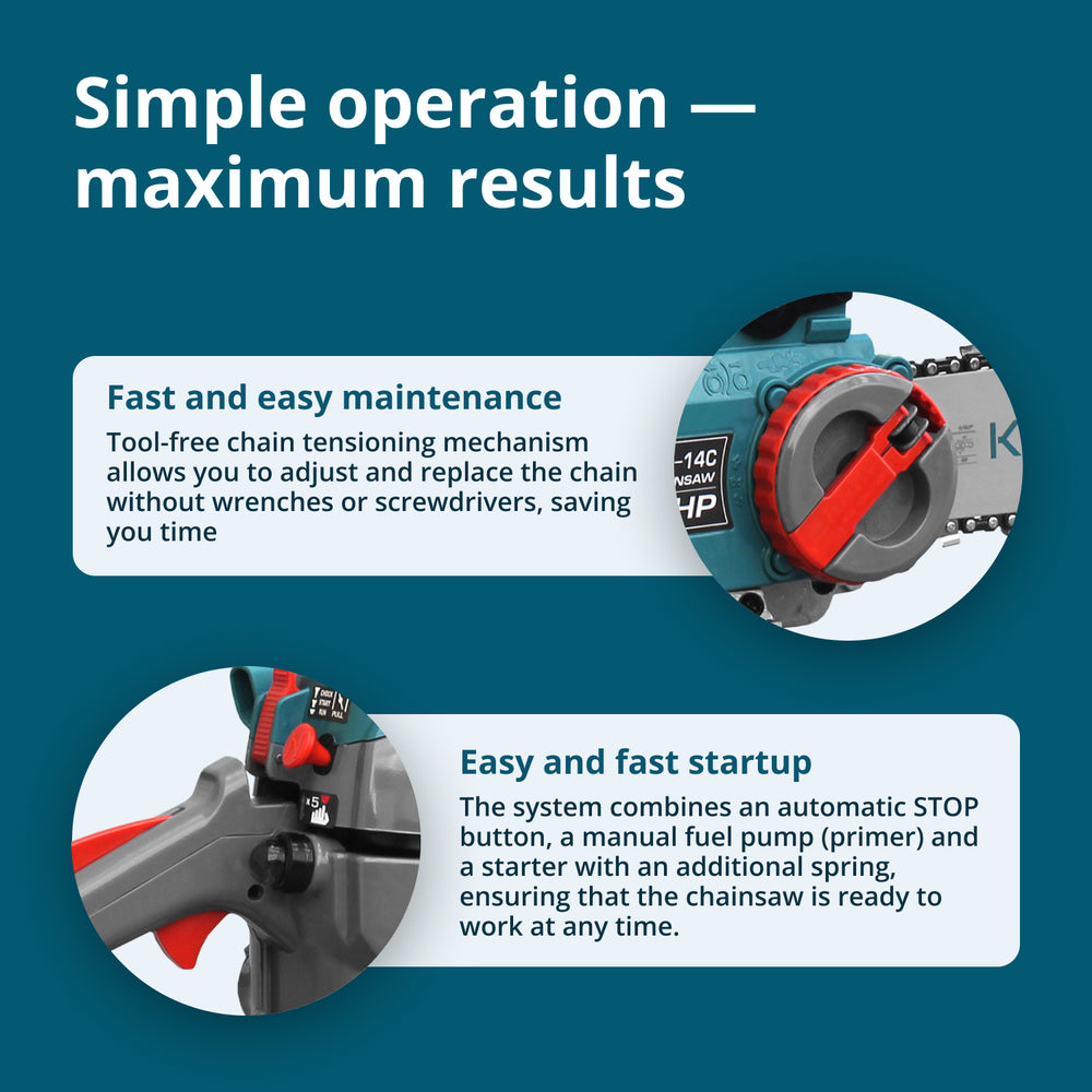 Gasoline chainsaw KS CS18G-14C