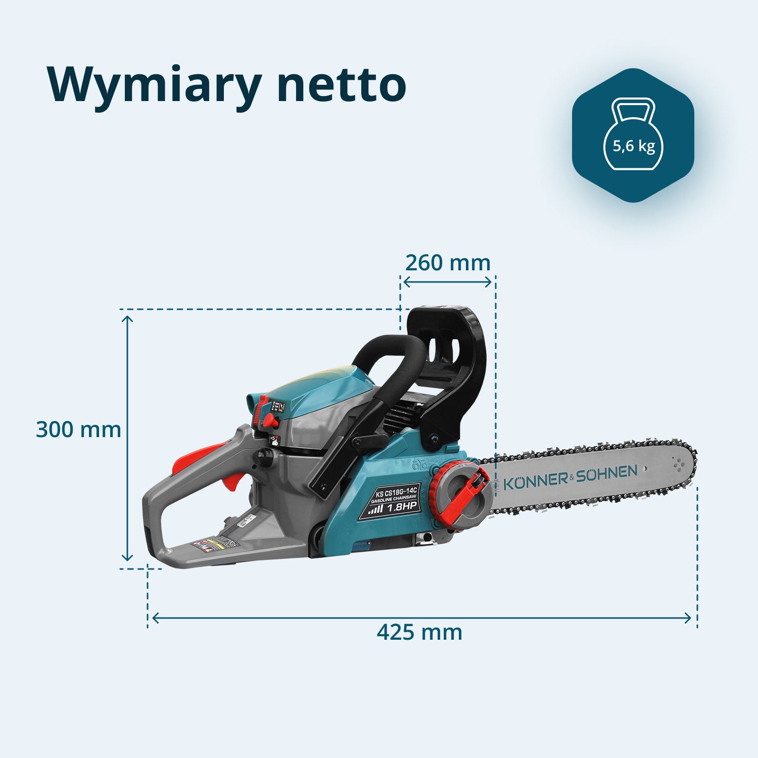 Piłarka spalinowa KS CS18G-14C