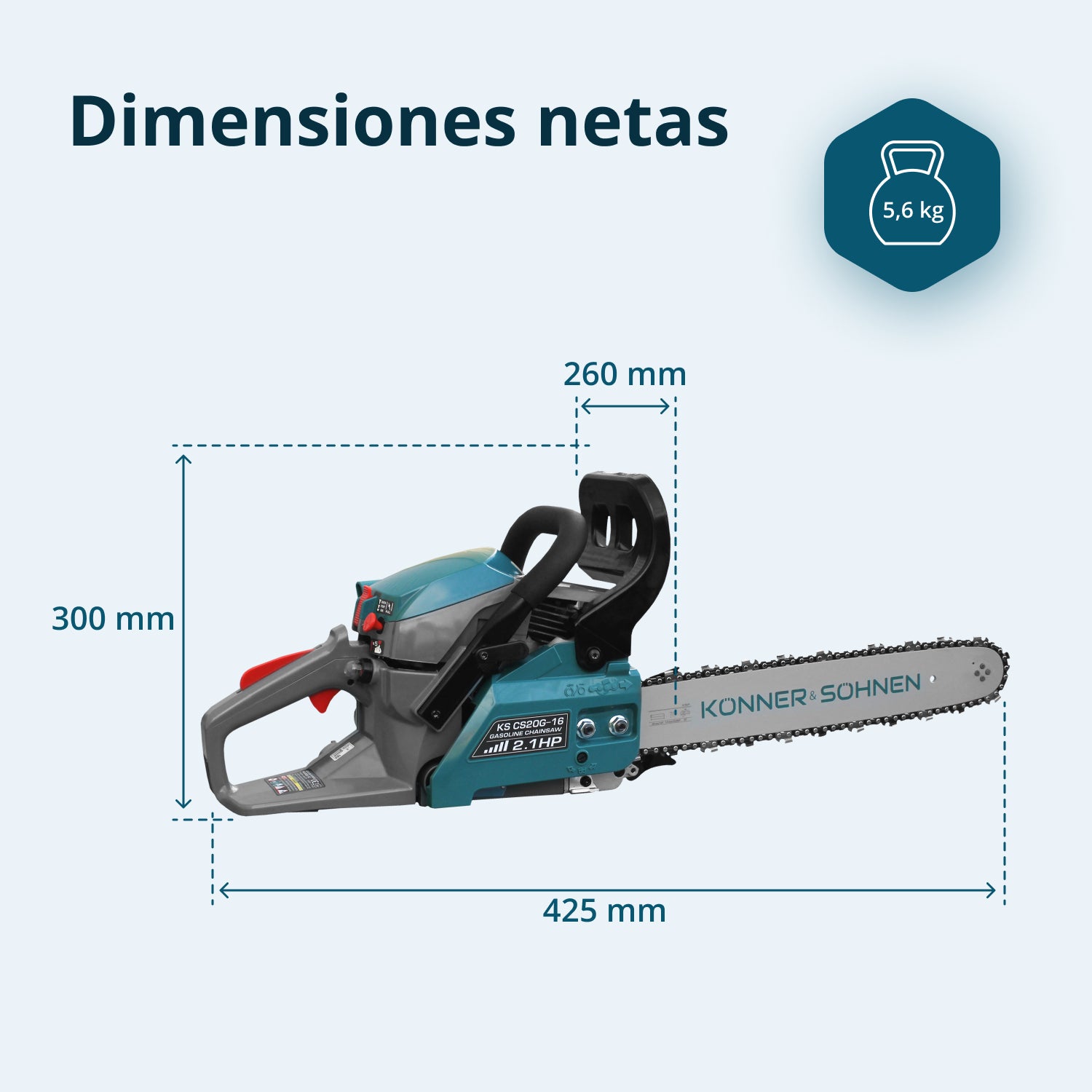 Motosierra a gasolina KS CS20G-16