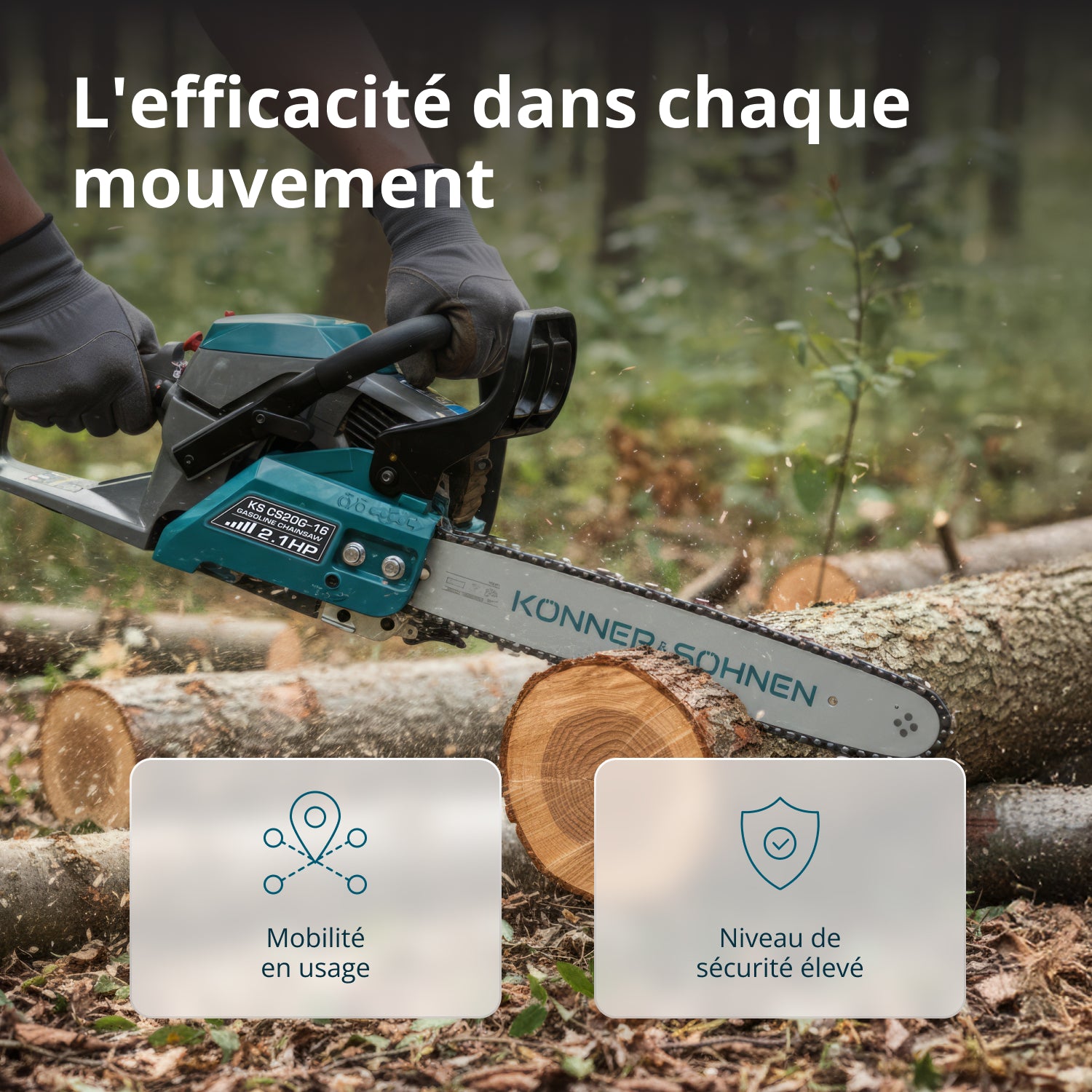 Tronçonneuse à essence KS CS20G-16