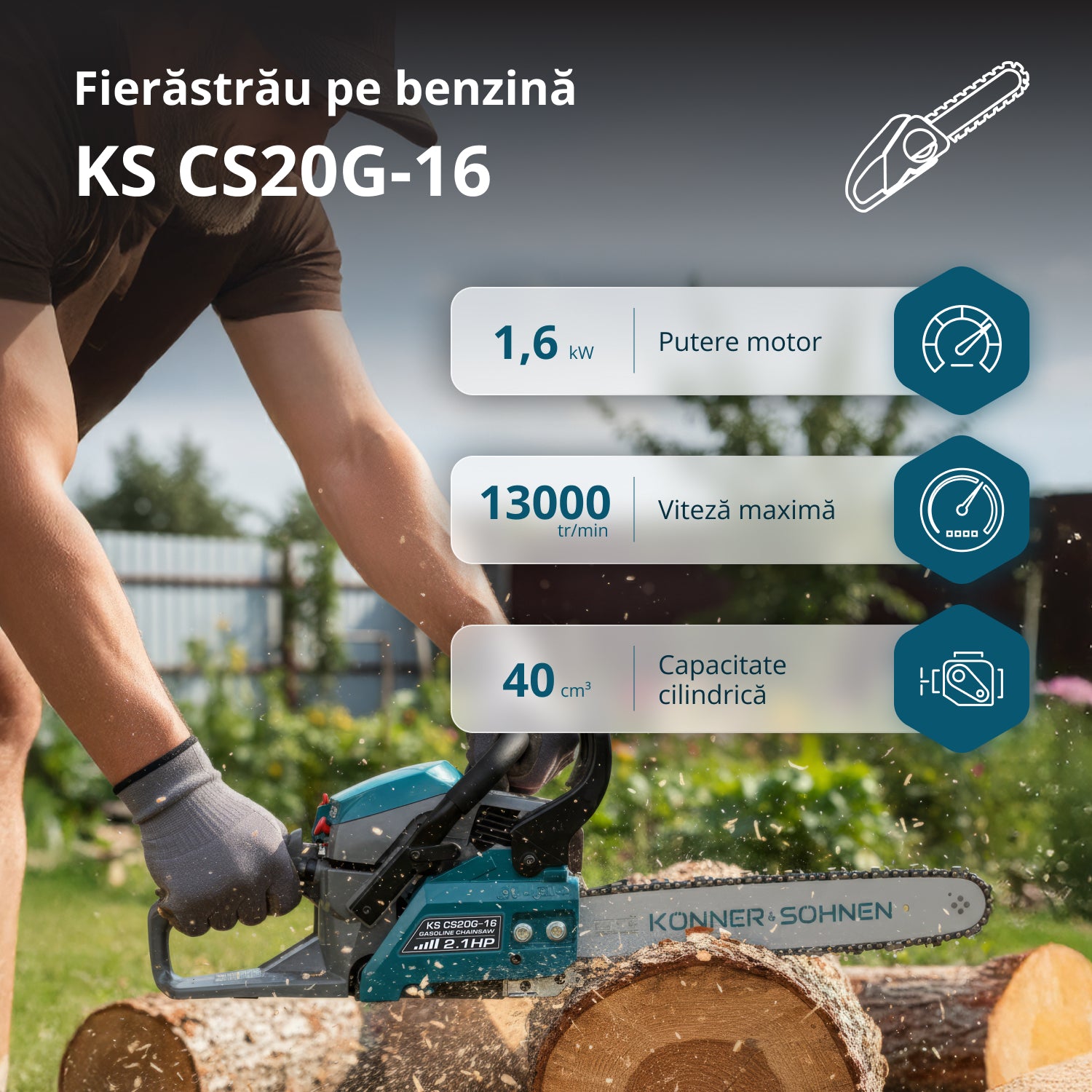 Bensiiniketjusaha KS CS20G-16