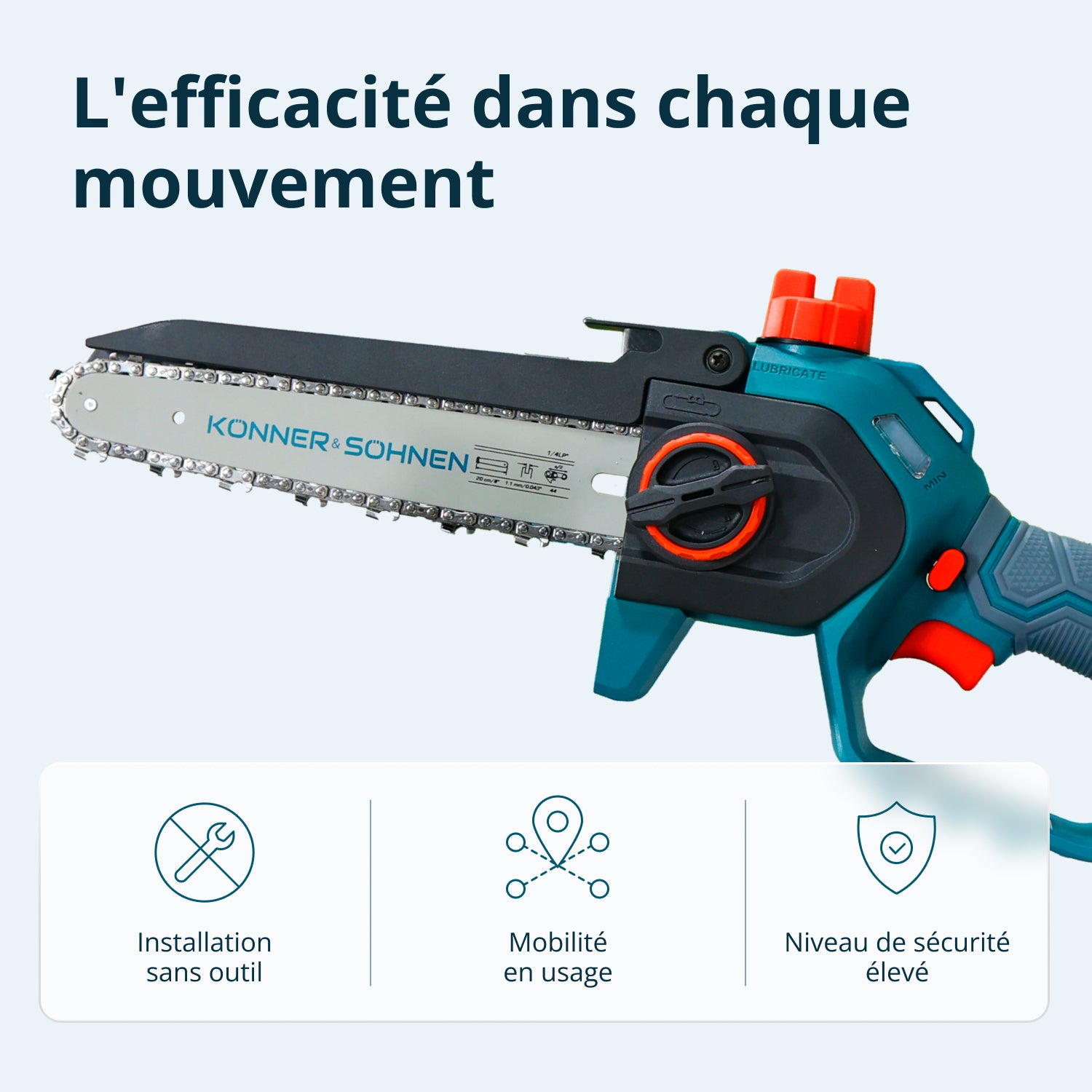 Johdoton Mini Moottorisaha KS MCS20V-8