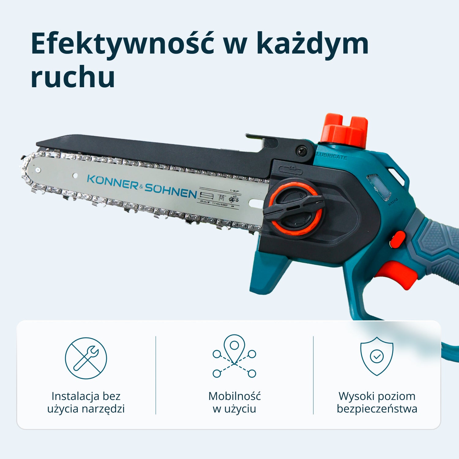 Johdoton Mini Moottorisaha KS MCS20V-8