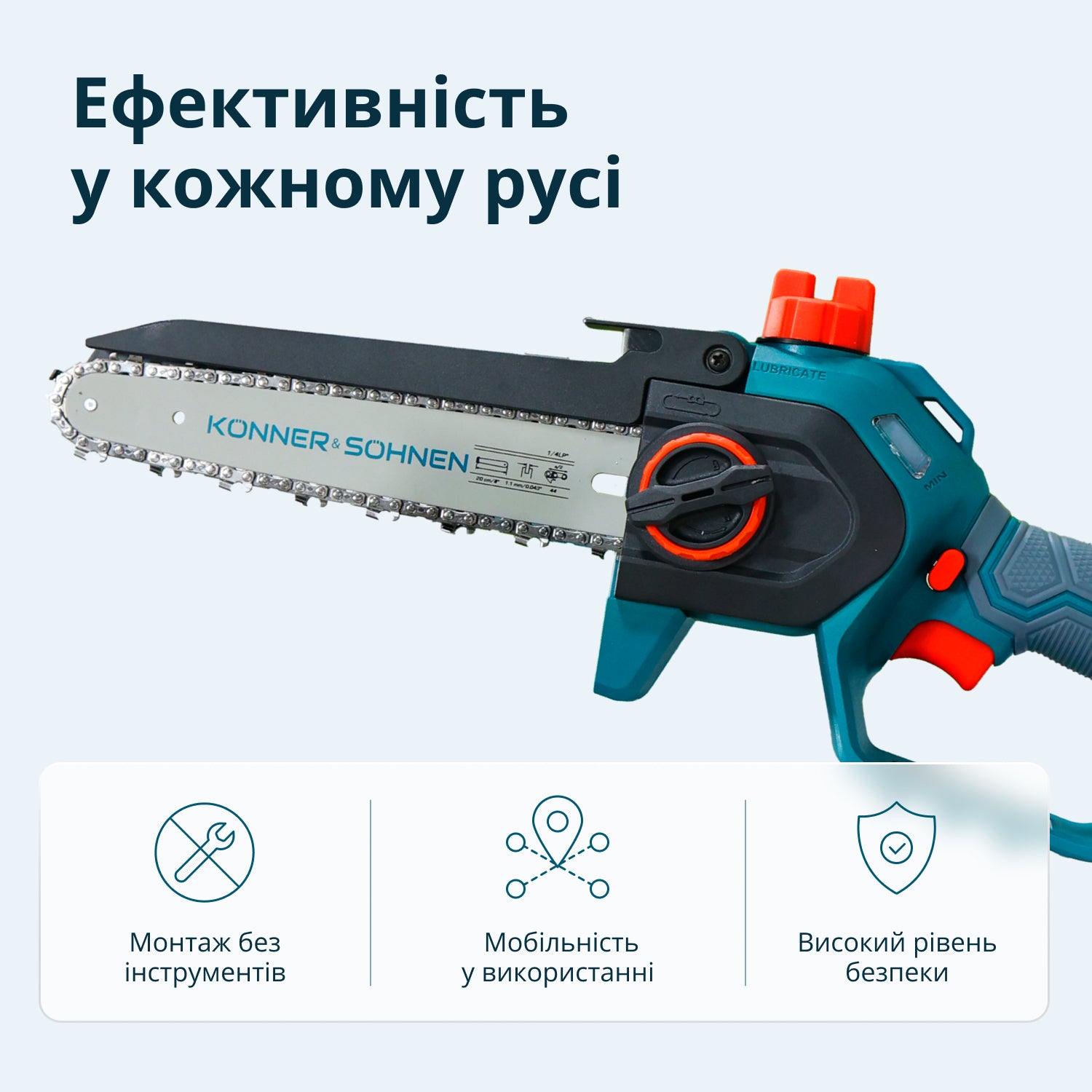 Johdoton Mini Moottorisaha KS MCS20V-8