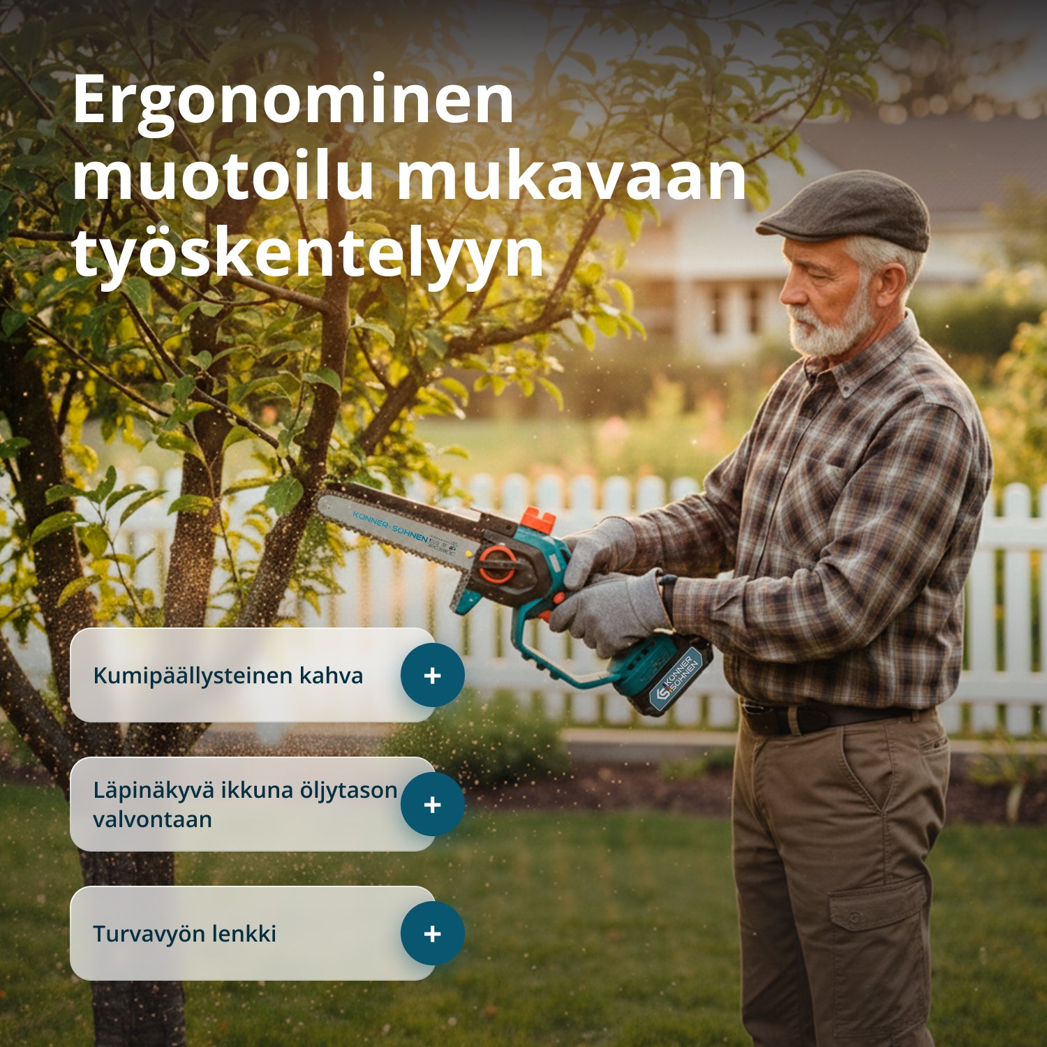 Ασύρματο Μίνι Αλυσοπρίονο KS MCS20V-8