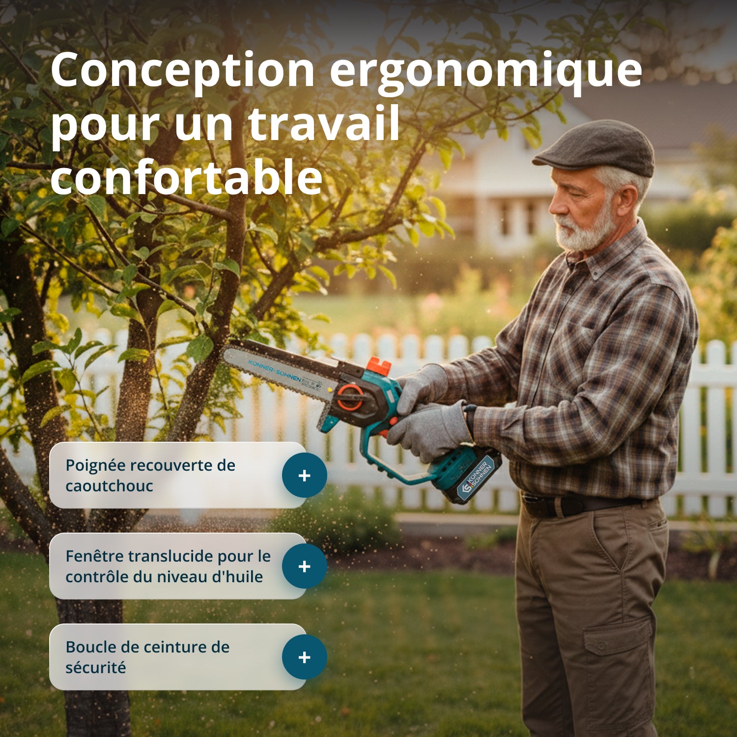 Johdoton Mini Moottorisaha KS MCS20V-8