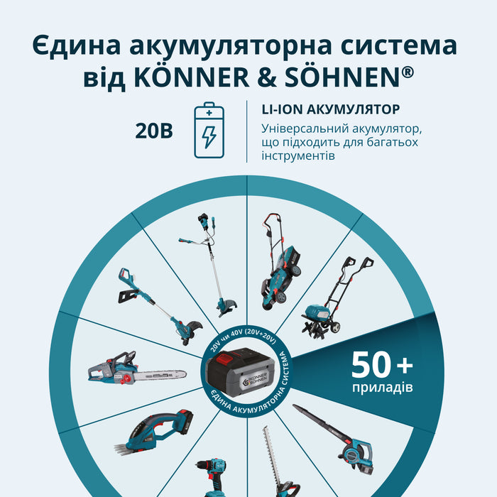 Акумуляторна мініпила KS MCS20V-8 Case PLUS