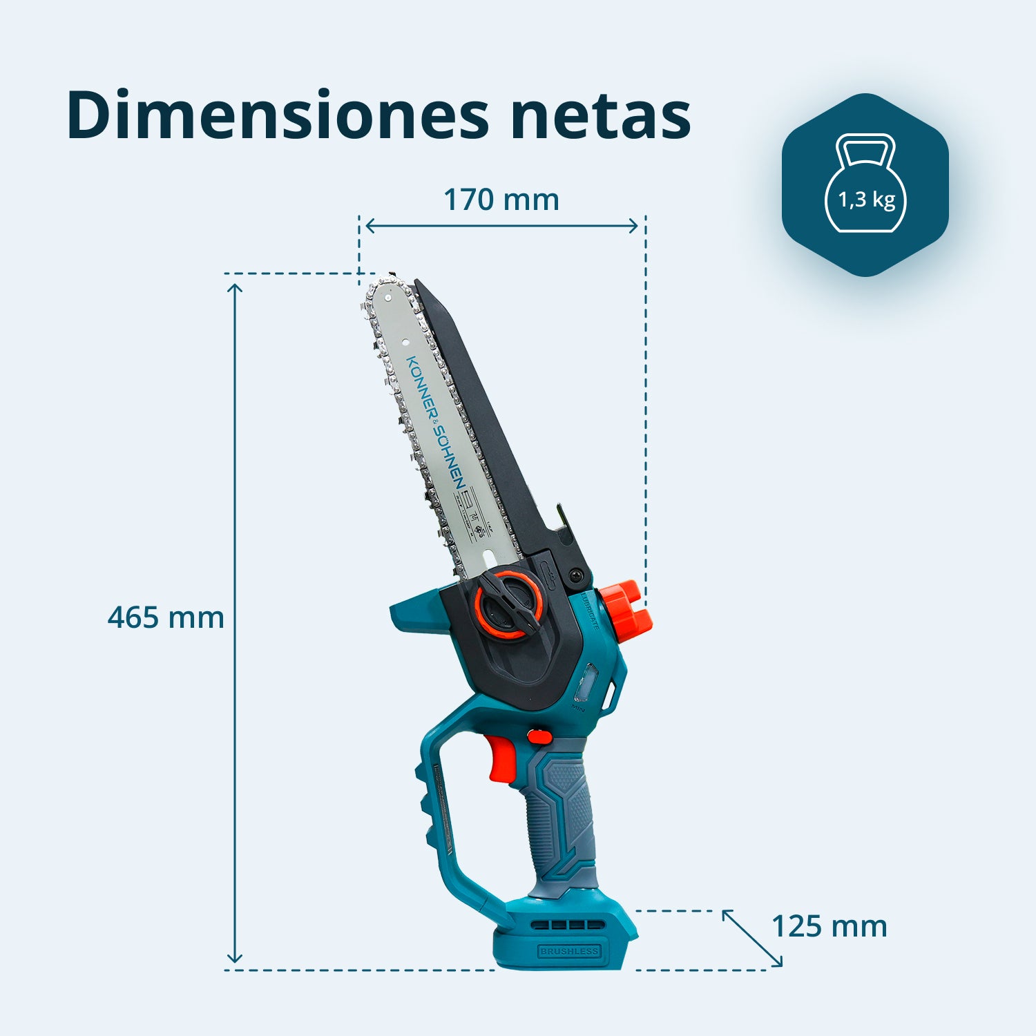 Johdoton Mini Moottorisaha KS MCS20V-8