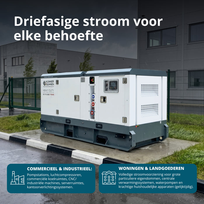 Driefasige dieselkrachtcentrale KS 110-3BE