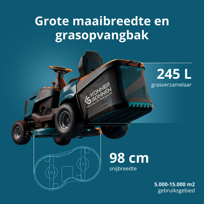 Benzine Tractor Grasmaaier KS 98TMG-H