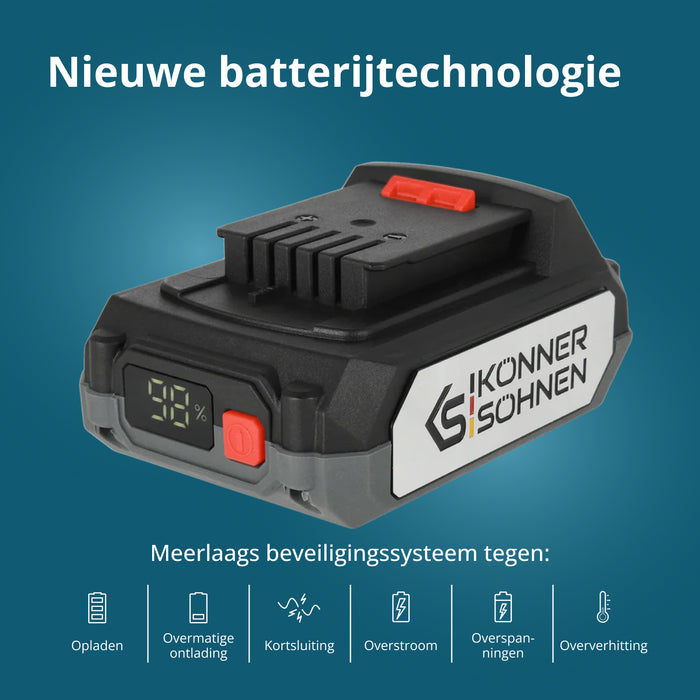 20V Lithiumbatterij KS 20V2-1