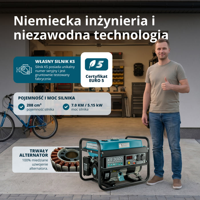 Generator benzynowy „Könner & Söhnen” KS 3000