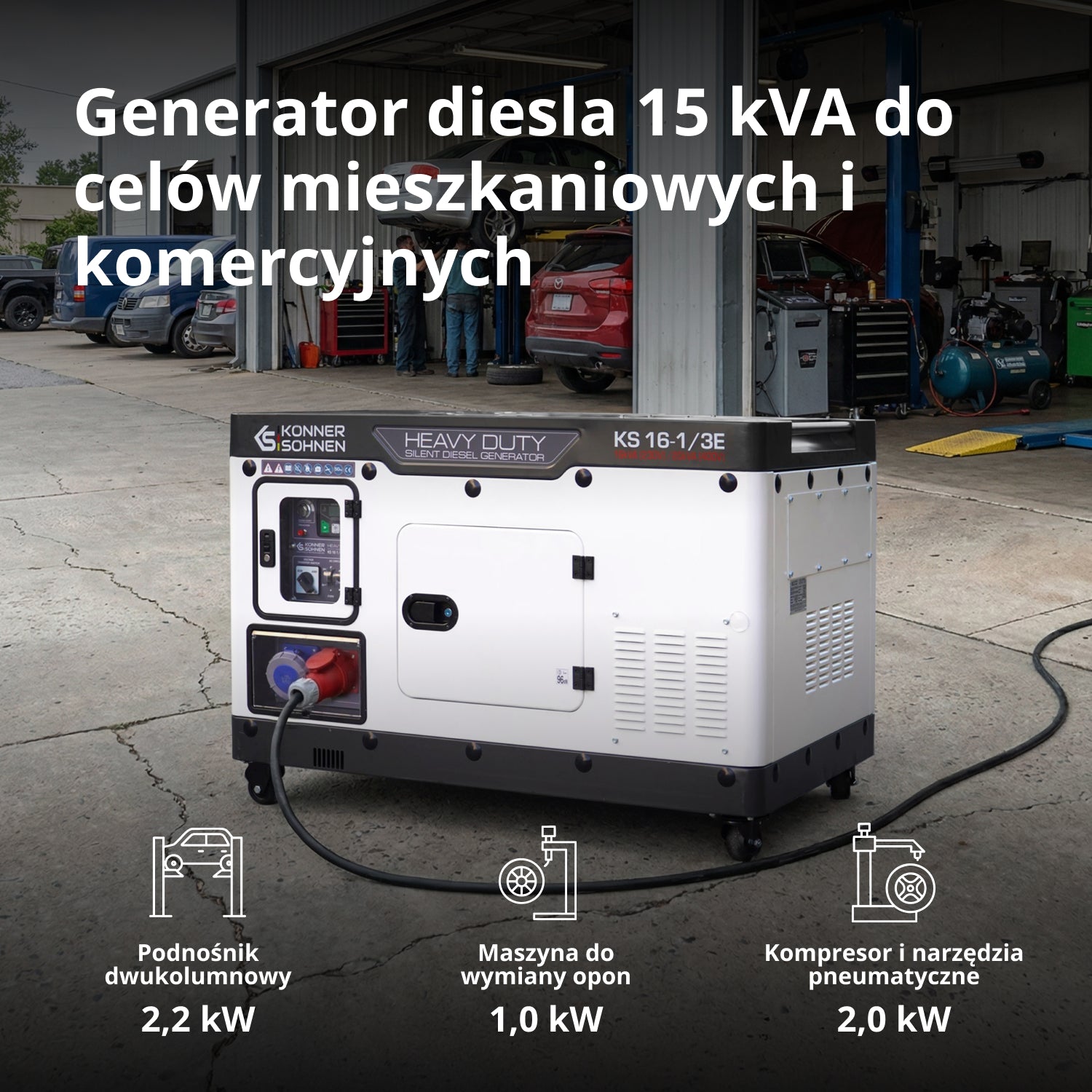 Generator dieslowski KS 16-1/3E