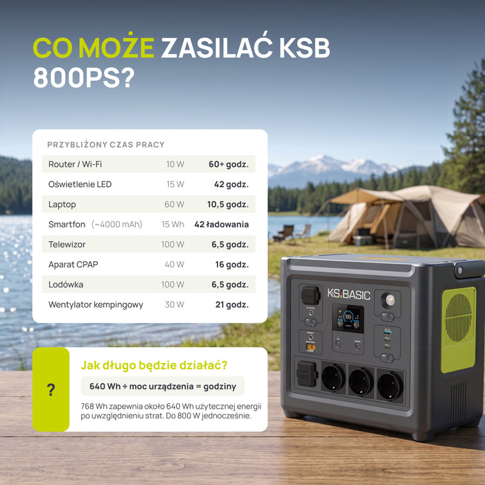 Przenośna stacja zasilania KSB 800PS