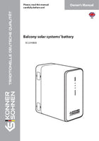 Balkon-zonne-energiesystemen batterij KS 2240BSB