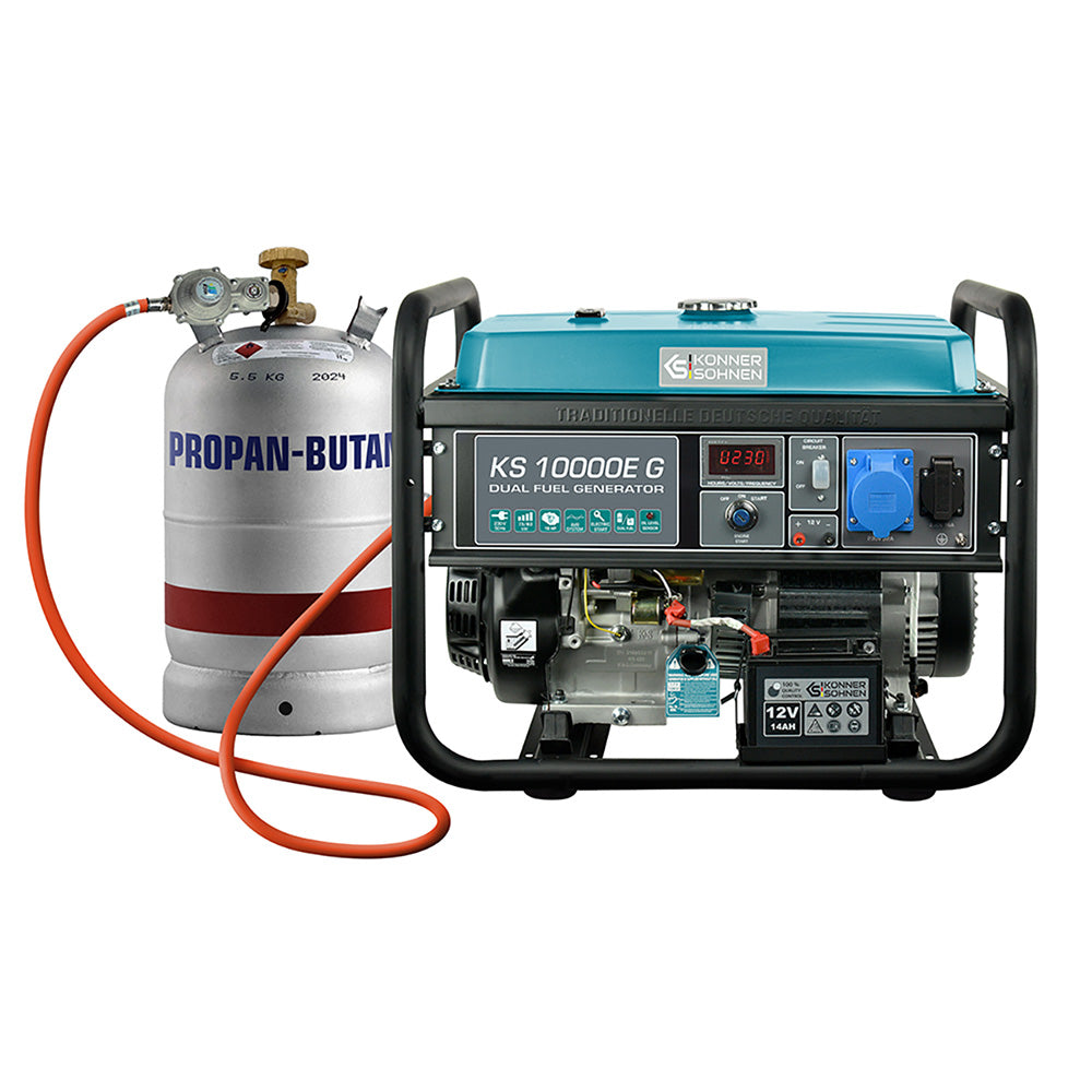 LPG/Bensiinigeneraattori 'Könner & Söhnen' KS 10000E G