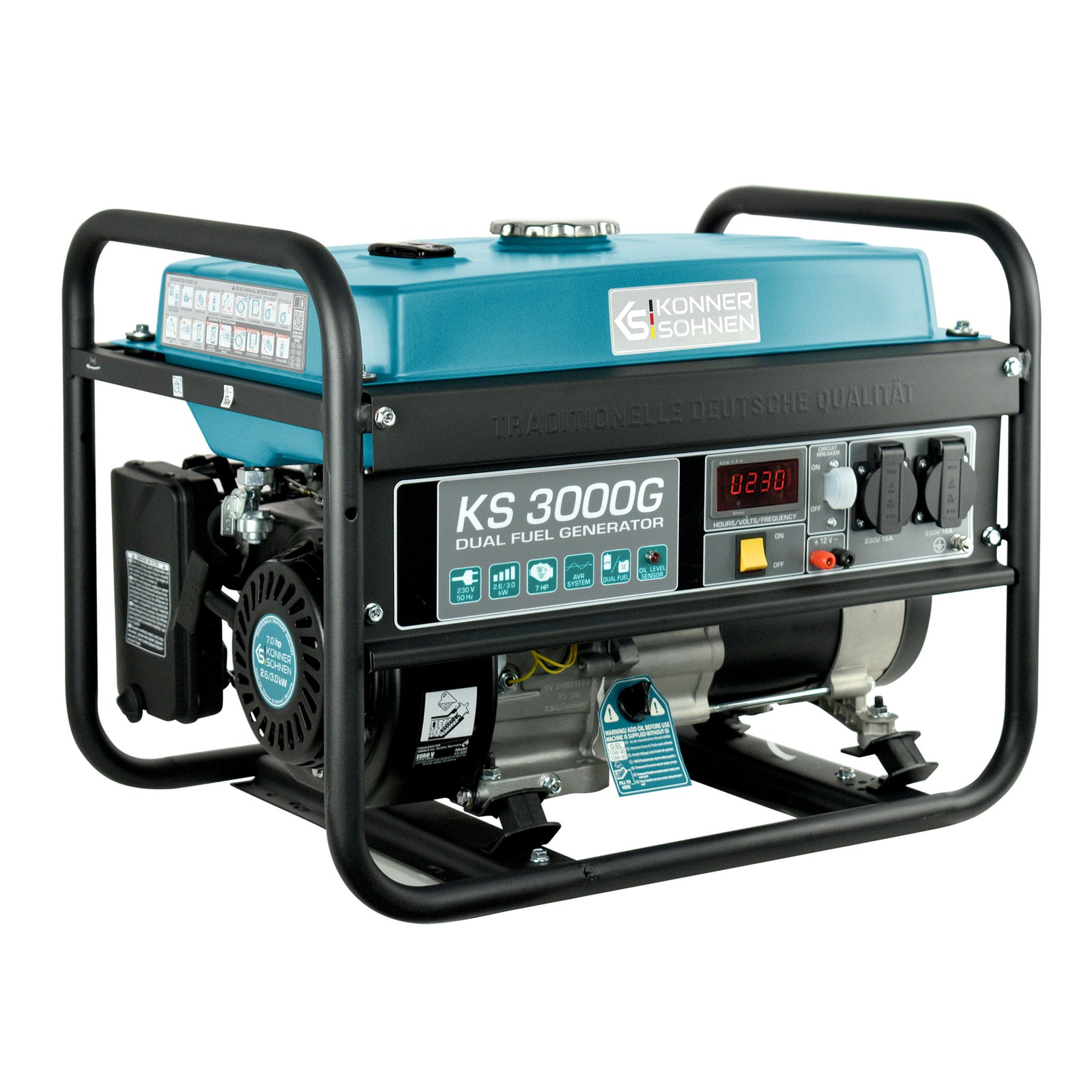 LPG/Benzínový generátor „Könner & Söhnen“ KS 3000G