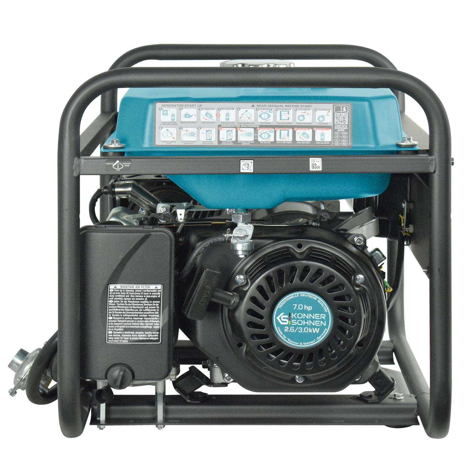 LPG/Benzínový generátor „Könner & Söhnen“ KS 3000G
