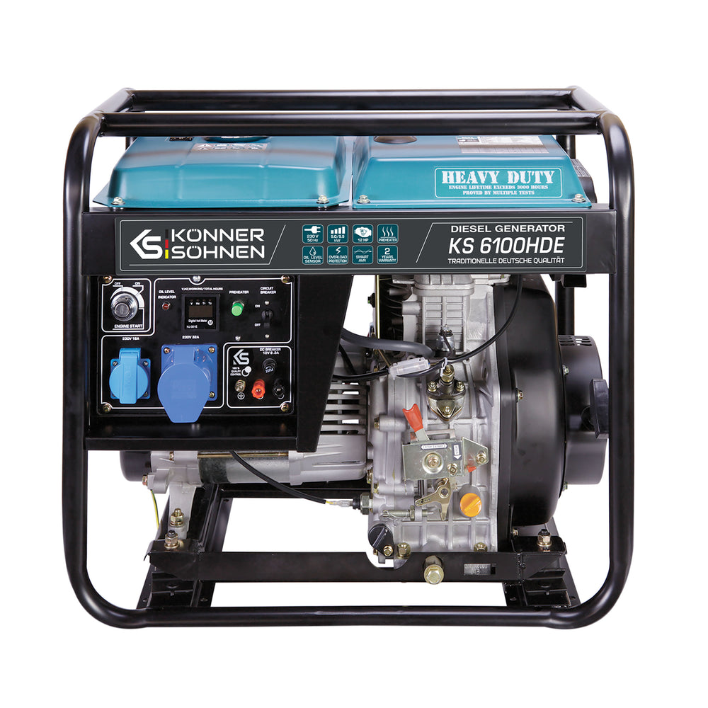 Generator diesel „Könner & Söhnen” KS 6100HDE (EURO V) (Recondiționat – Stare Bună)