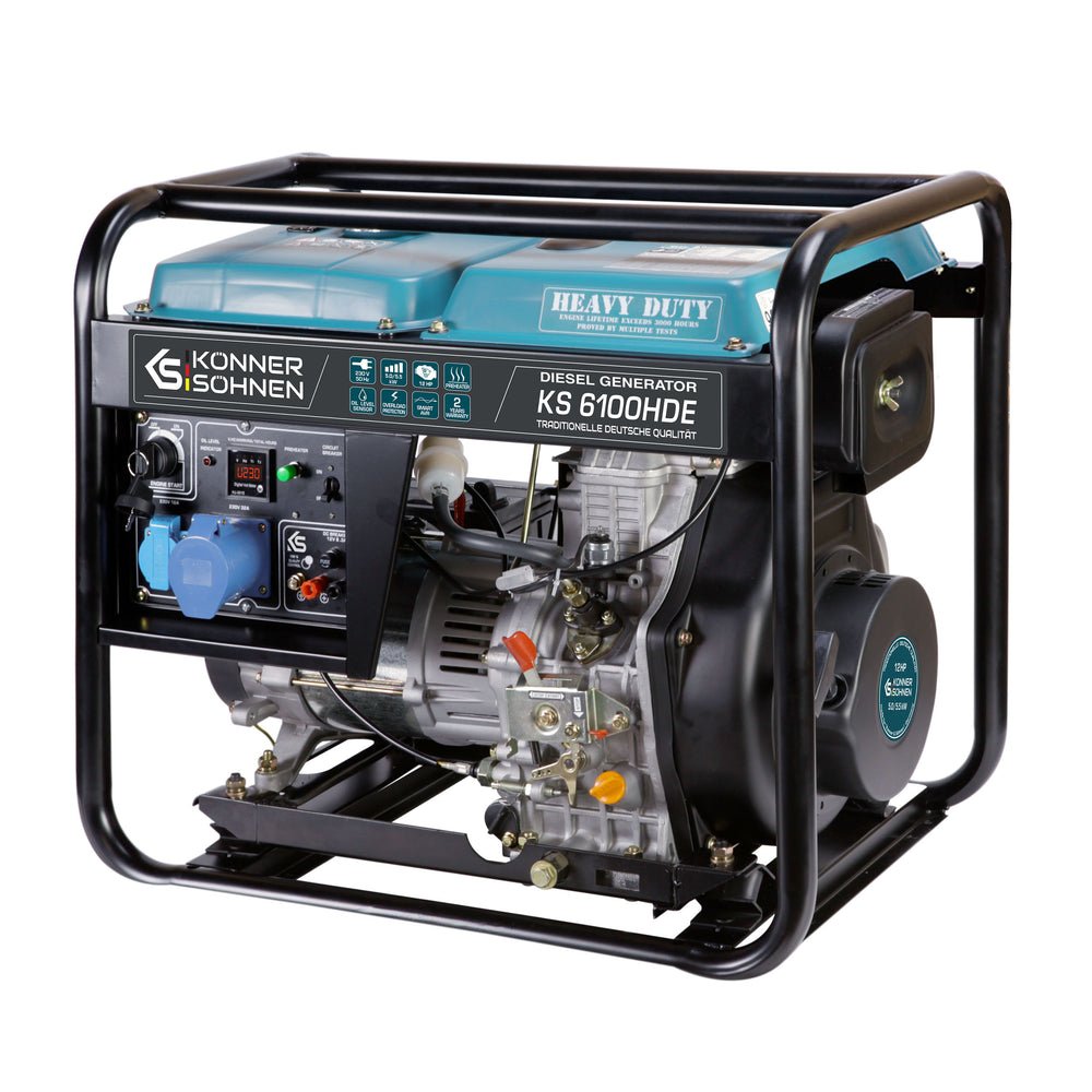Generator diesel „Könner & Söhnen” KS 6100HDE (EURO V) (Recondiționat – Stare Bună)