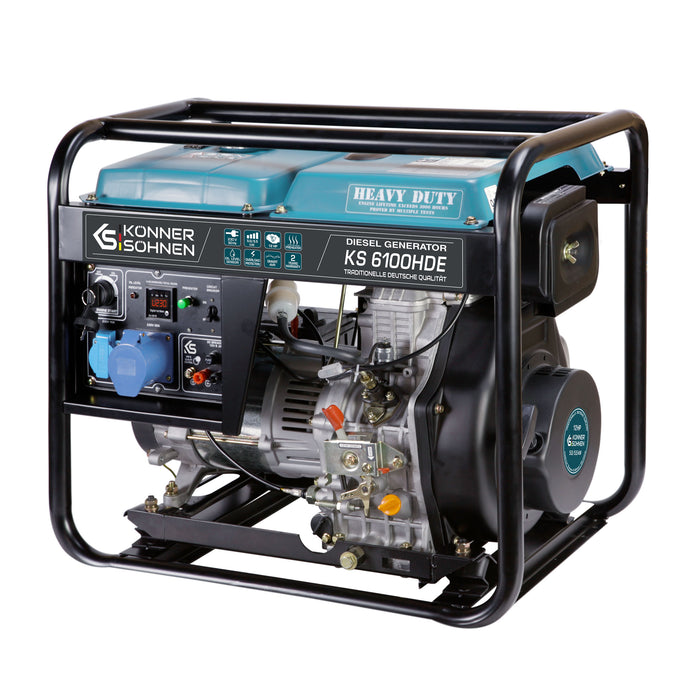 Generator diesel „Könner & Söhnen” KS 6100HDE (EURO V) (Recondiționat – Stare Bună)