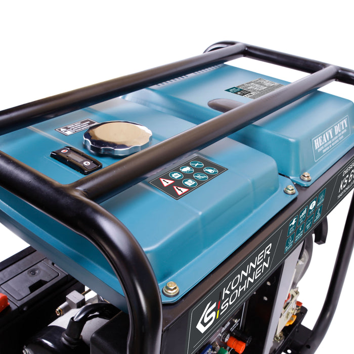 Generator diesel „Könner & Söhnen” KS 6100HDE (EURO V) (Recondiționat – Stare Bună)