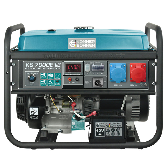 Benzin generátor „Könner & Söhnen” KS 7000E 1/3