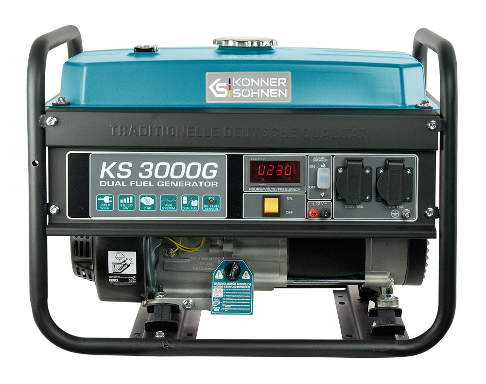 LPG/Benzínový generátor „Könner & Söhnen“ KS 3000G