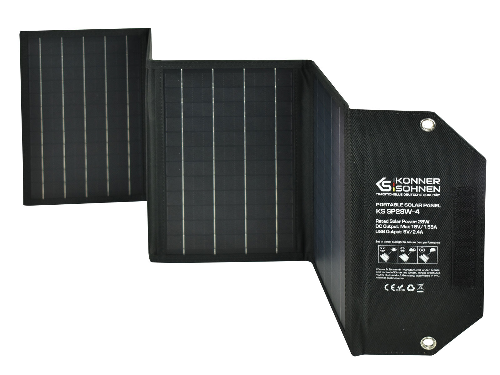Kannettava aurinkopaneeli KS SP28W-4